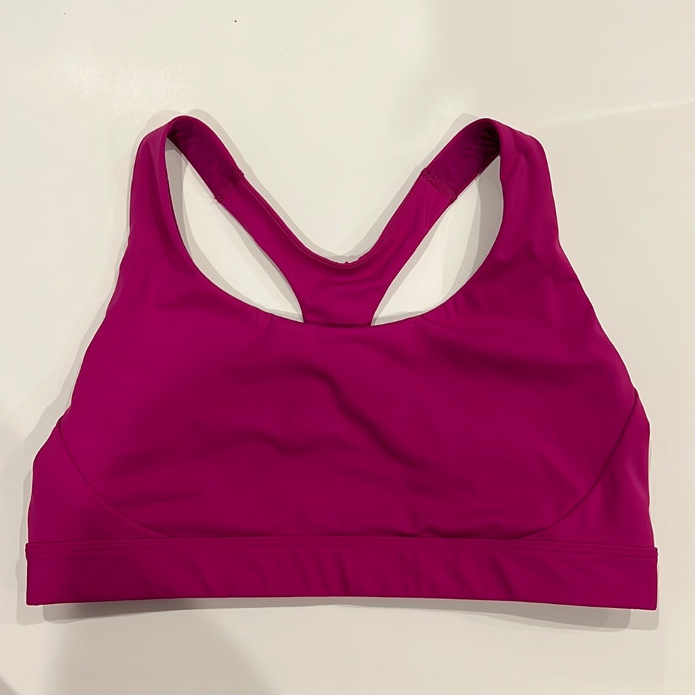 Athleta purple sports bra size medium
